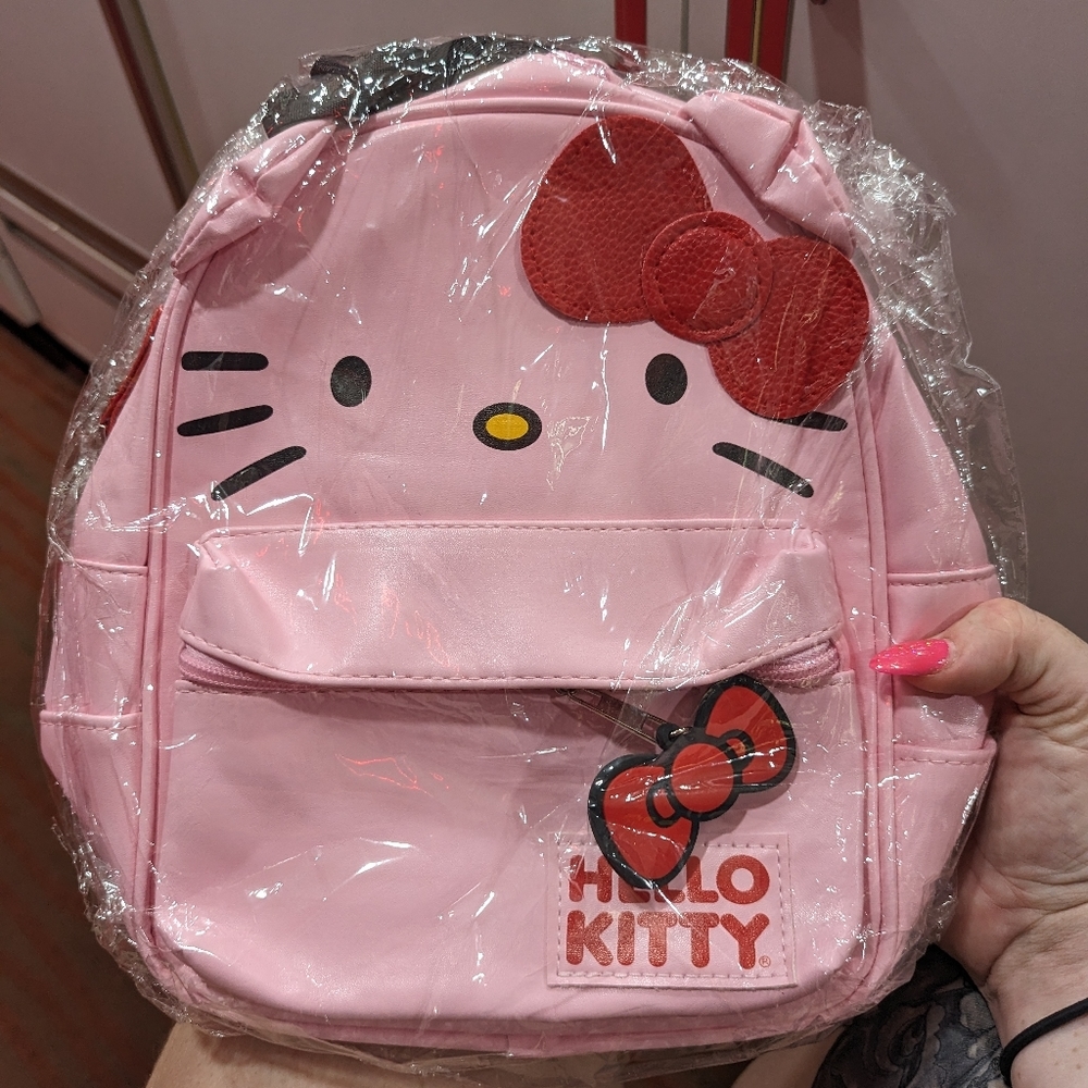 Hello kitty mini backpack (it's actually the pastel pink version I got.)
